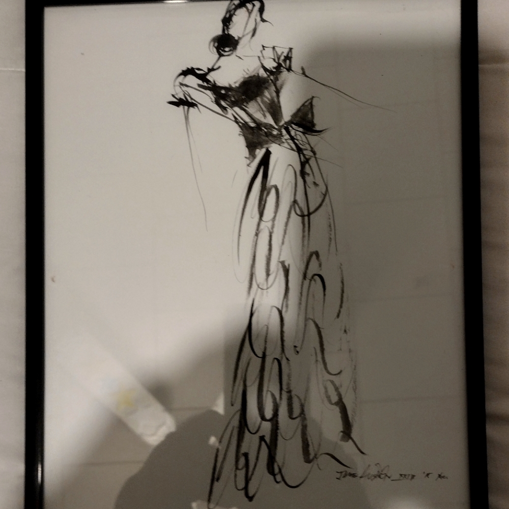 Original signed Ballroom Sketch